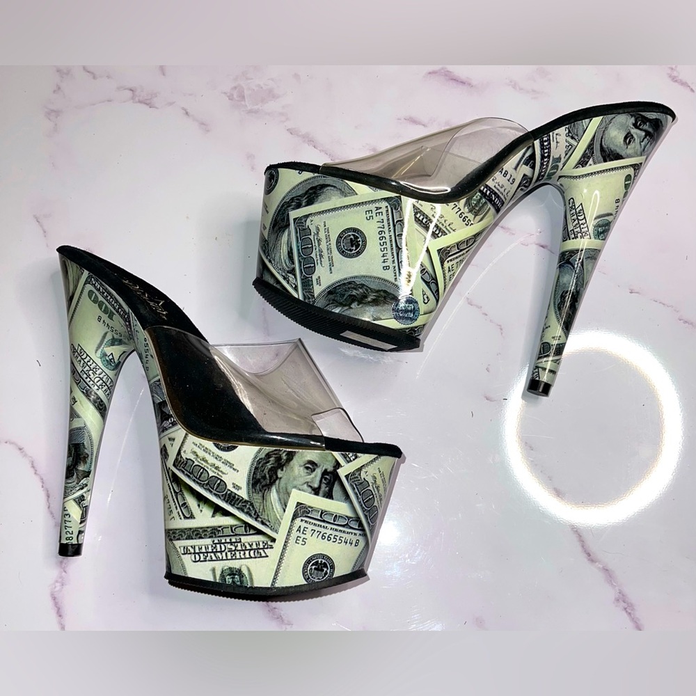 Pleaser Stripper Pole Heels Money